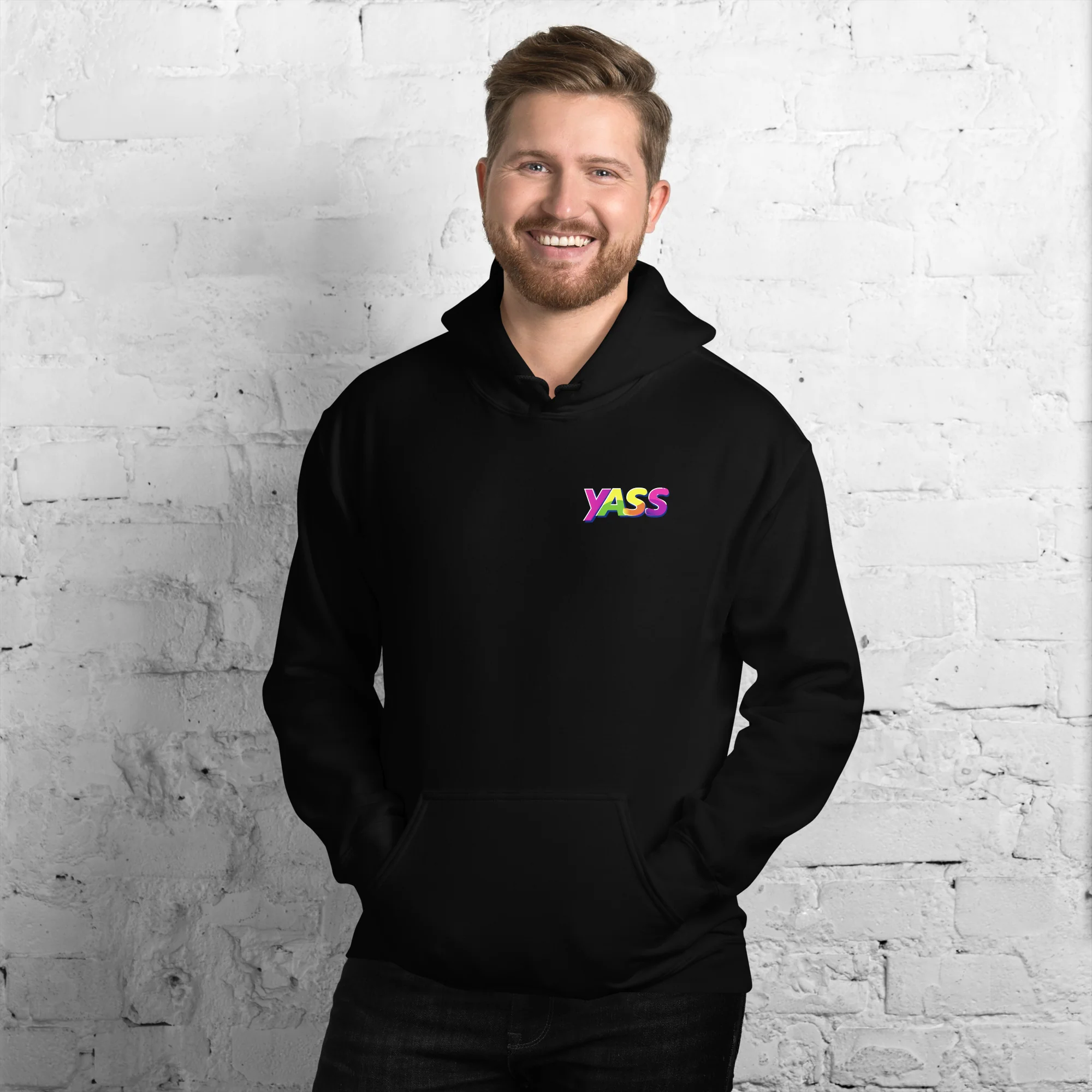 Yass Unisex Hoodie - Image 3